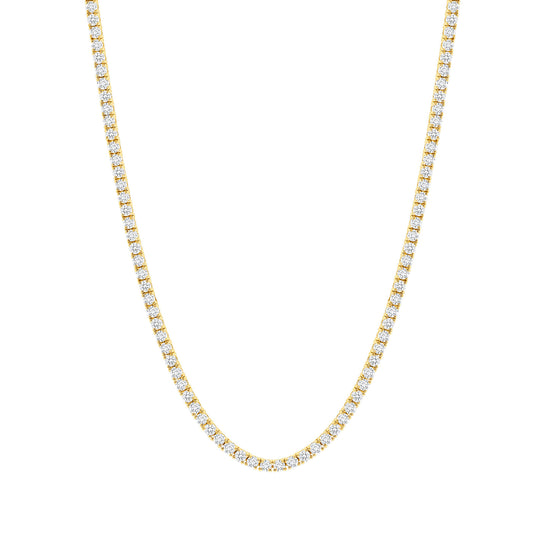 15 CARAT DIAMOND TENNIS NECKLACE - ROUND DIAMONDS