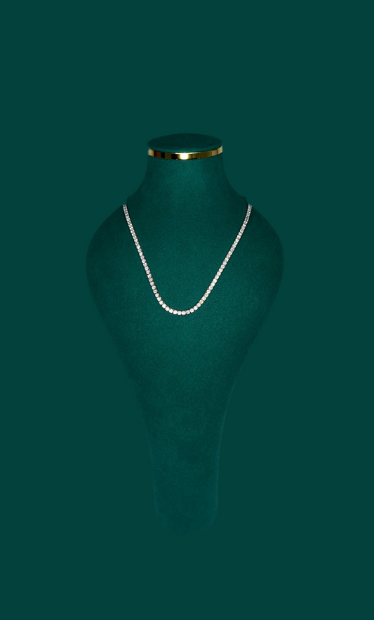 7 CARAT DIAMOND TENNIS NECKLACE - ROUND DIAMONDS