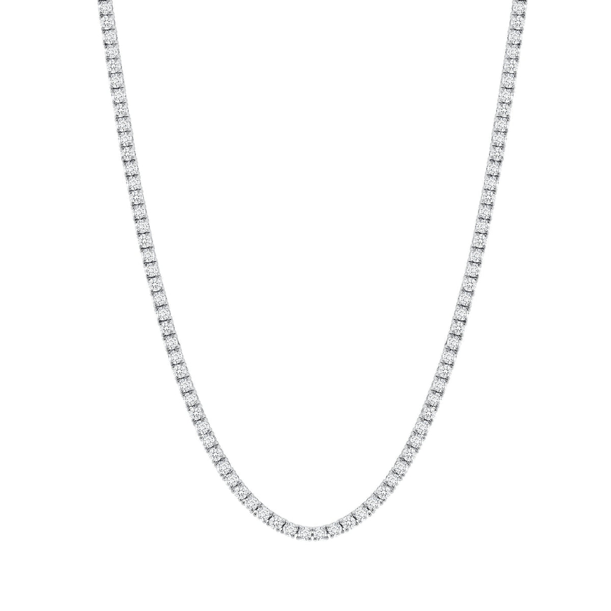 10 CARAT DIAMOND TENNIS NECKLACE - ROUND DIAMONDS
