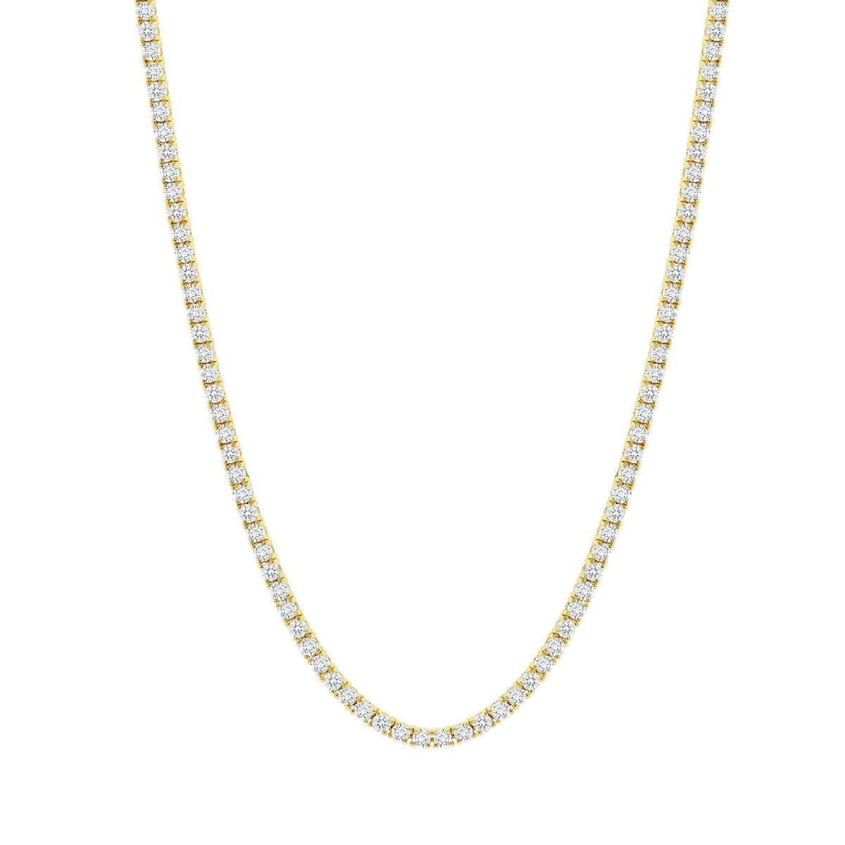10 CARAT DIAMOND TENNIS NECKLACE - ROUND DIAMONDS