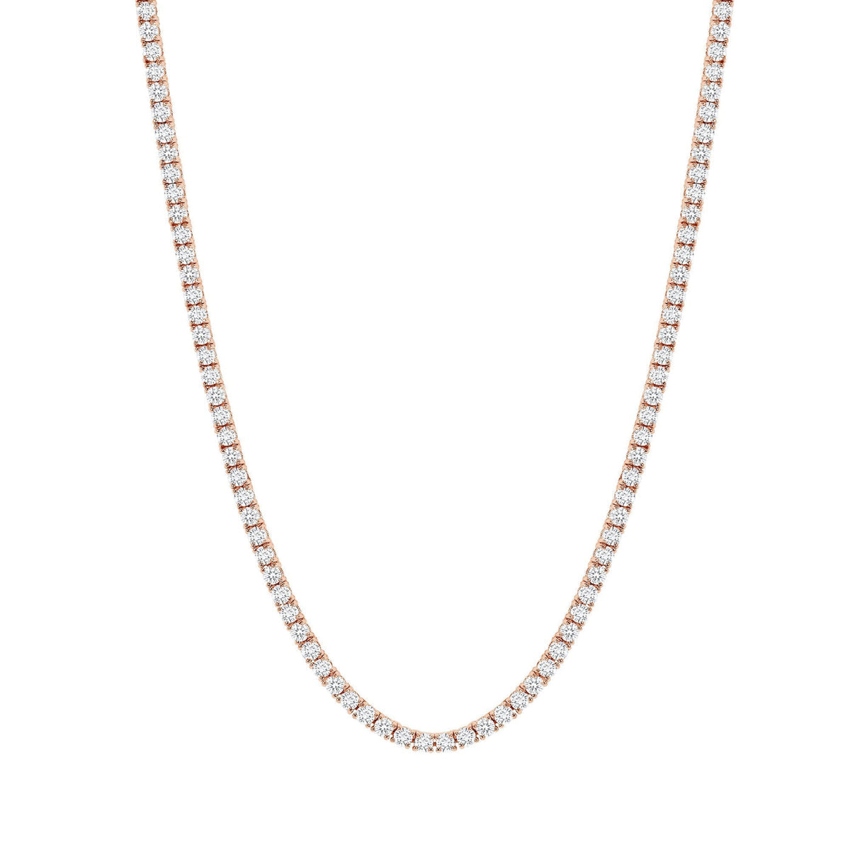 10 CARAT DIAMOND TENNIS NECKLACE - ROUND DIAMONDS