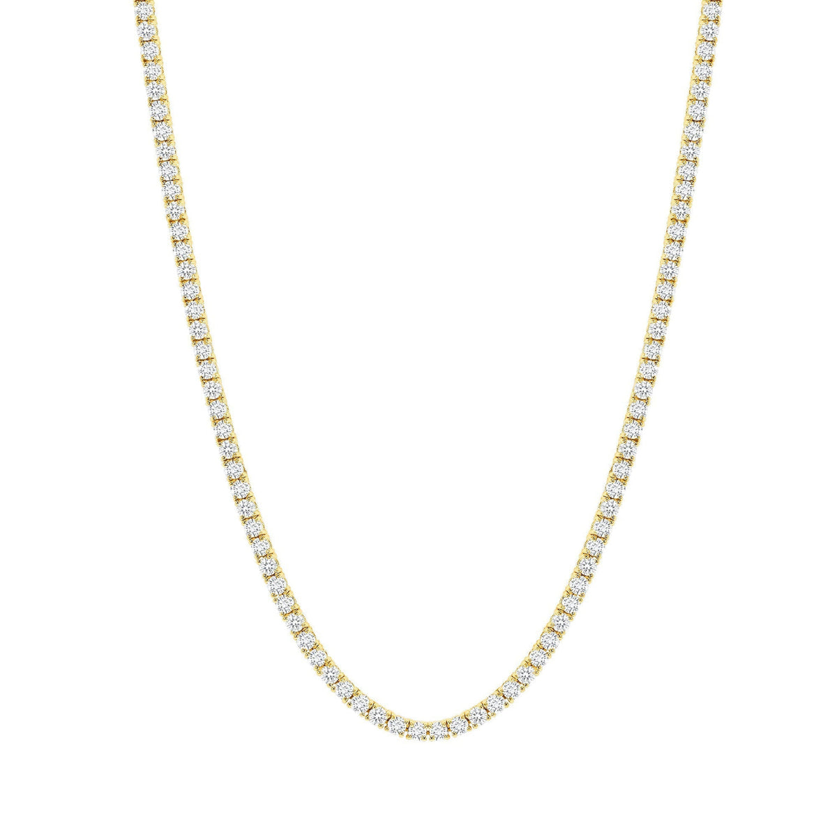 12 CARAT DIAMOND TENNIS NECKLACE - ROUND DIAMONDS