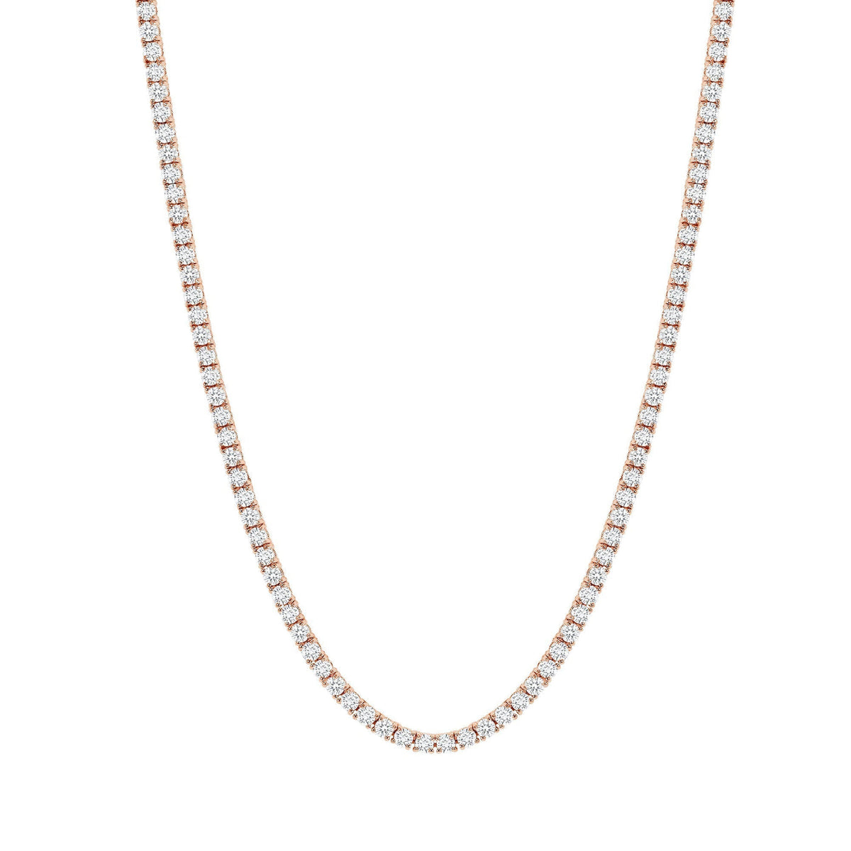 12 CARAT DIAMOND TENNIS NECKLACE - ROUND DIAMONDS