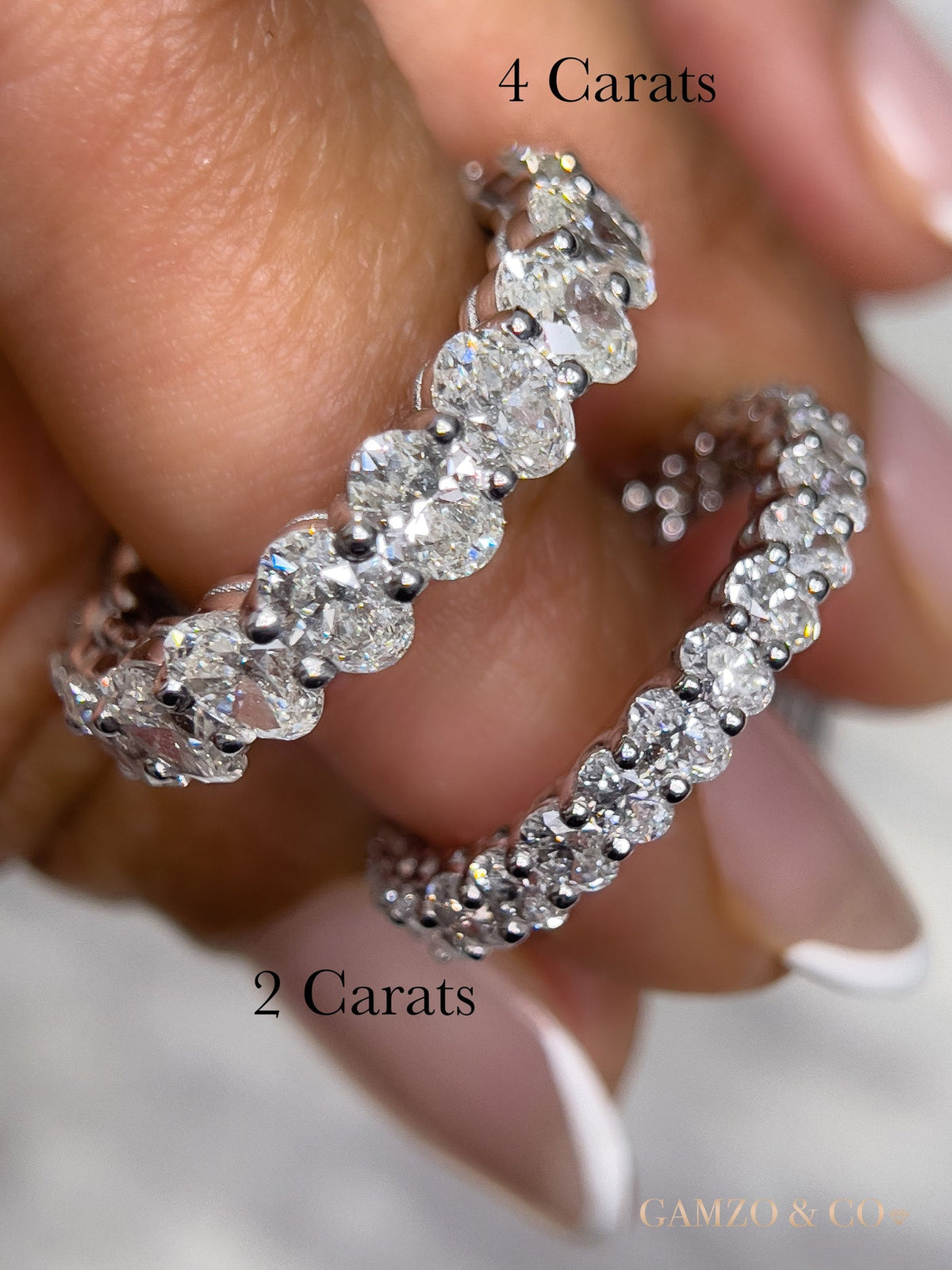 OVAL CUT LAB GROWN DIAMOND - FULL ETERNITY BAND
