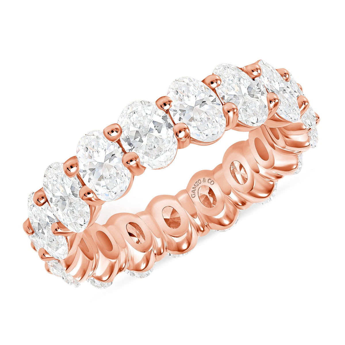 OVAL CUT LAB GROWN DIAMOND - FULL ETERNITY BAND