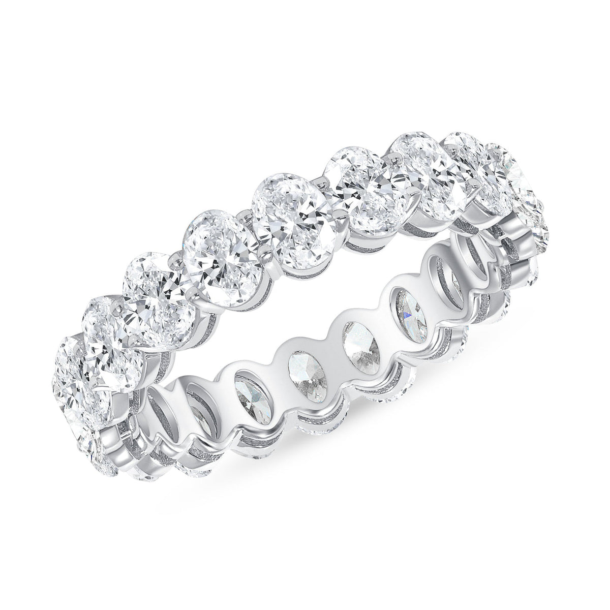 OVAL CUT LAB GROWN DIAMOND - FULL ETERNITY BAND