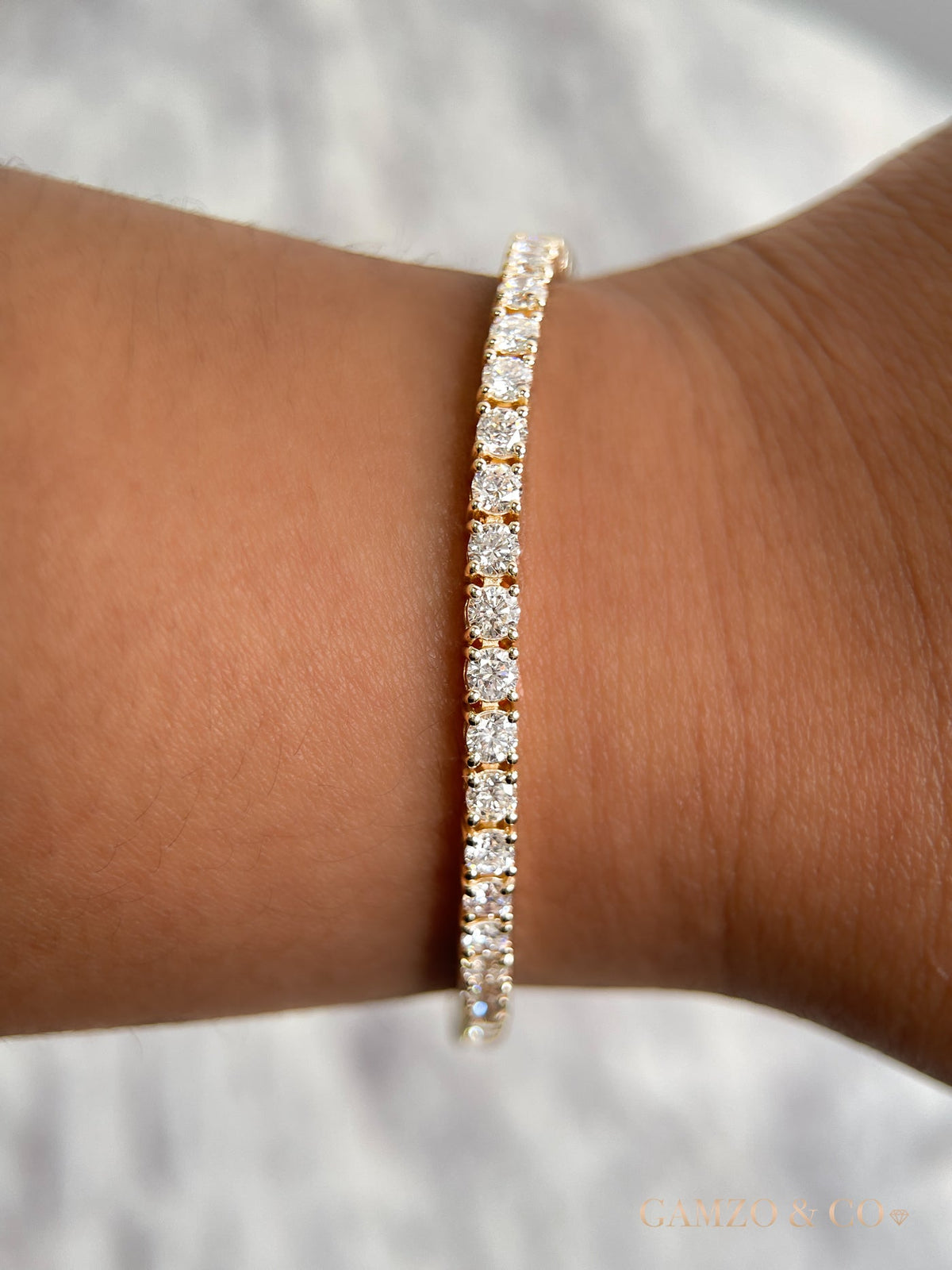 DIAMOND TENNIS BRACELET - NATURAL ROUND DIAMONDS