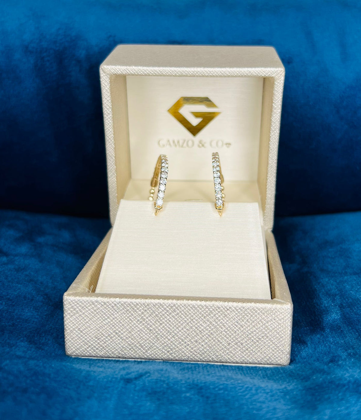 DIAMOND ETERNITY HOOP EARRINGS